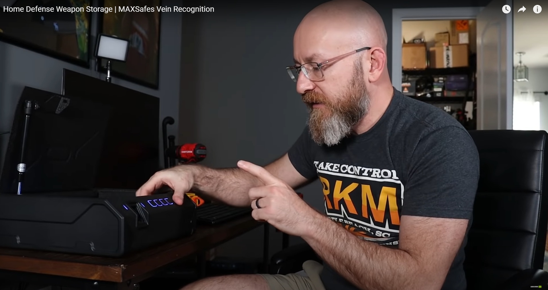 Home Defense Weapon Storage | MAXSafes Vein Recognition- hard2hurt-503,000 subscribers