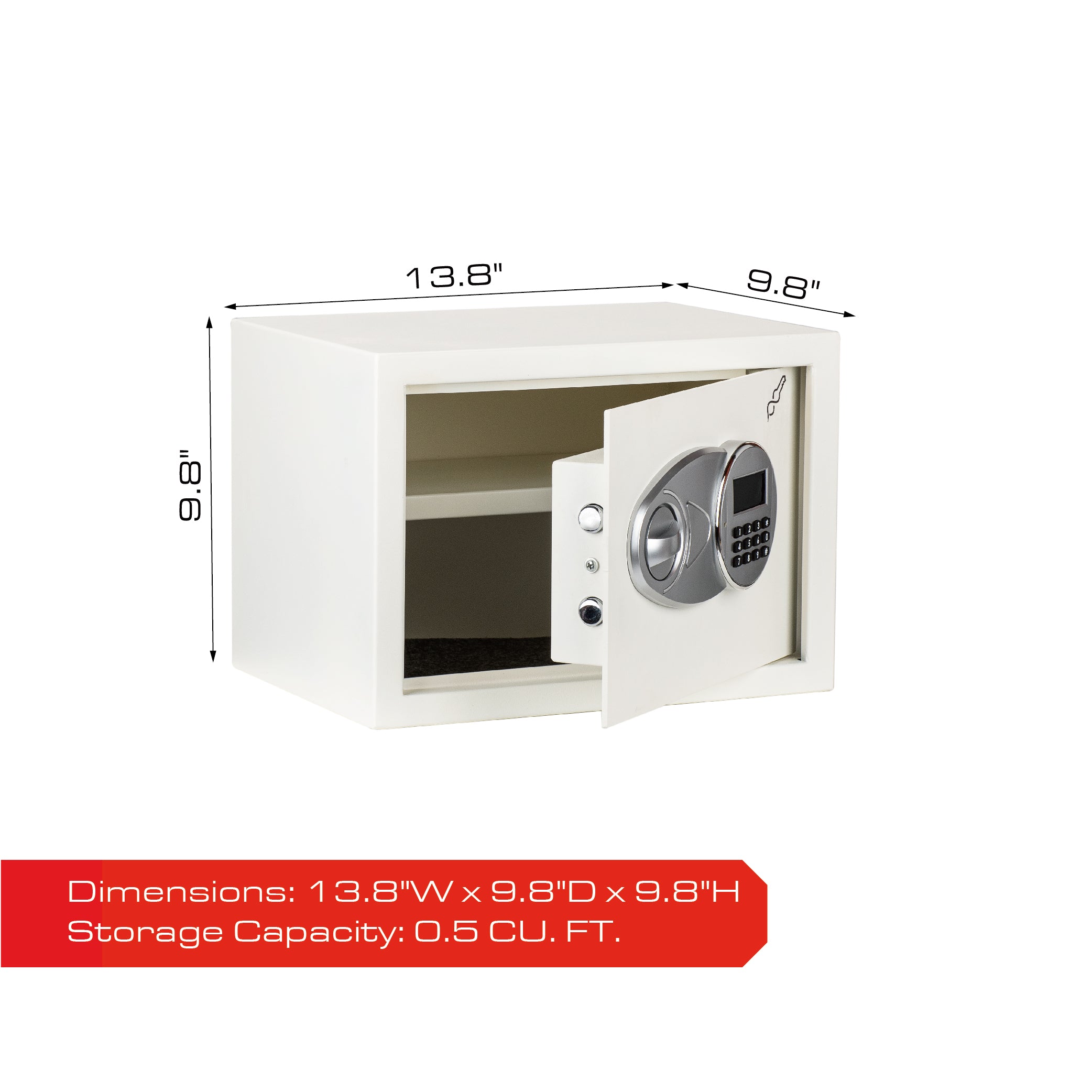 0.5 CF Hotel & Office Safe - White