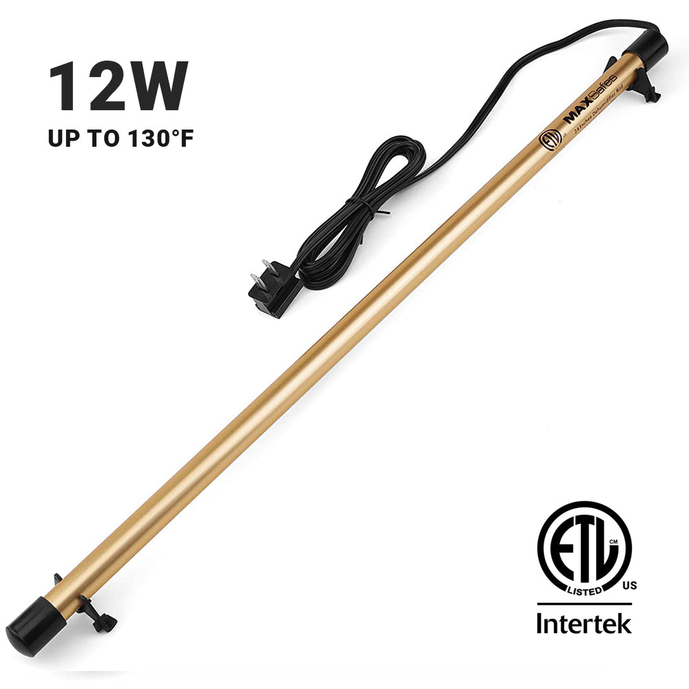 Gun Safe Dehumidifier Rod, Dry Golden Rod - Easy Installation Plug-in Electric Dehumidifier Eliminates Moisture for Gun Safes & Cabinets - MAXSafes®Dehumidifier Rod 24"