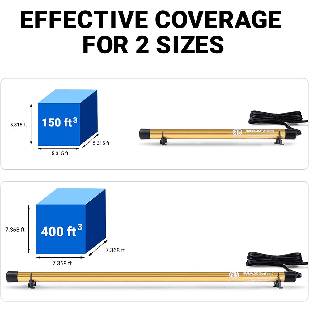 MAXSafes GoldenRod Gun Safe Dehumidifier Rod High Power - Much warmer (up to 150°F) to better Protect Your Valuables from Moisture and Corrosion, ETL Approved, 12in