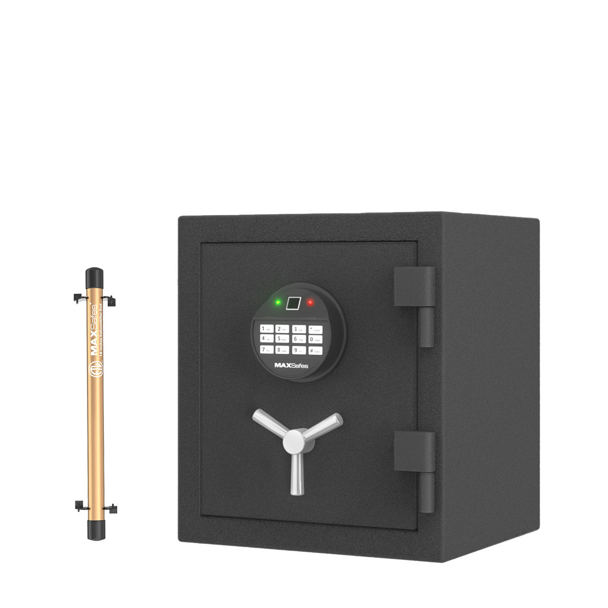 Fireproof Security Safe 0.8 Cubic Feet + Free 12'' 12W Dehumidifier Rod (up to 150°F)