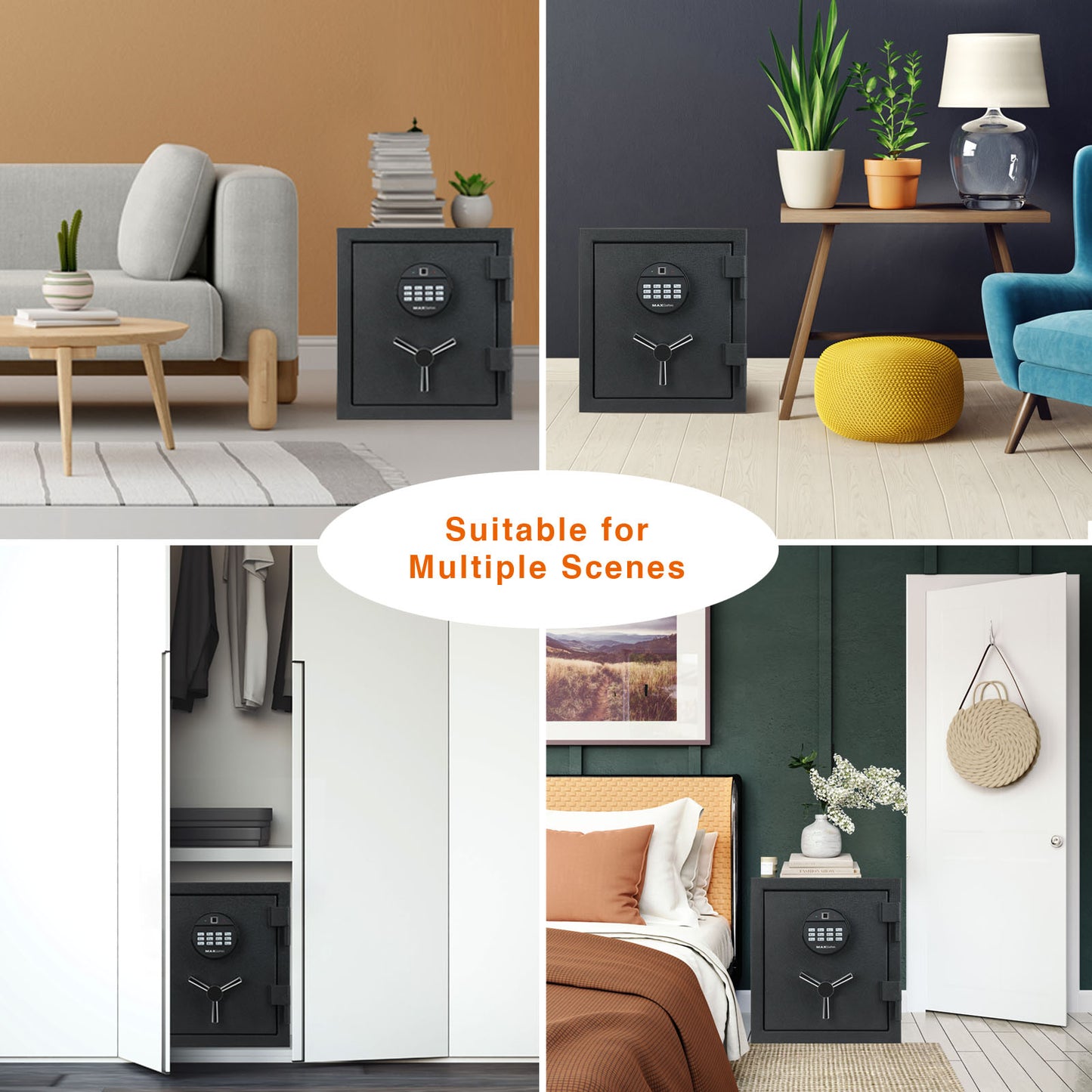 MAXSafes Heavy-Duty Fireproof Security Safe