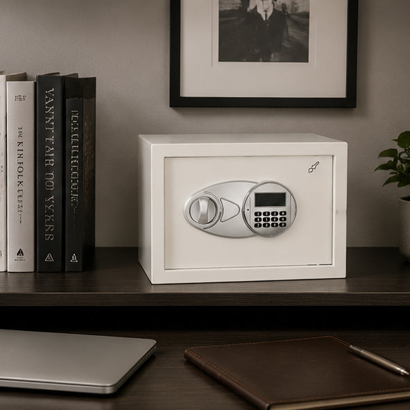 Key graphic0.5 CF Hotel & Office Safe - White