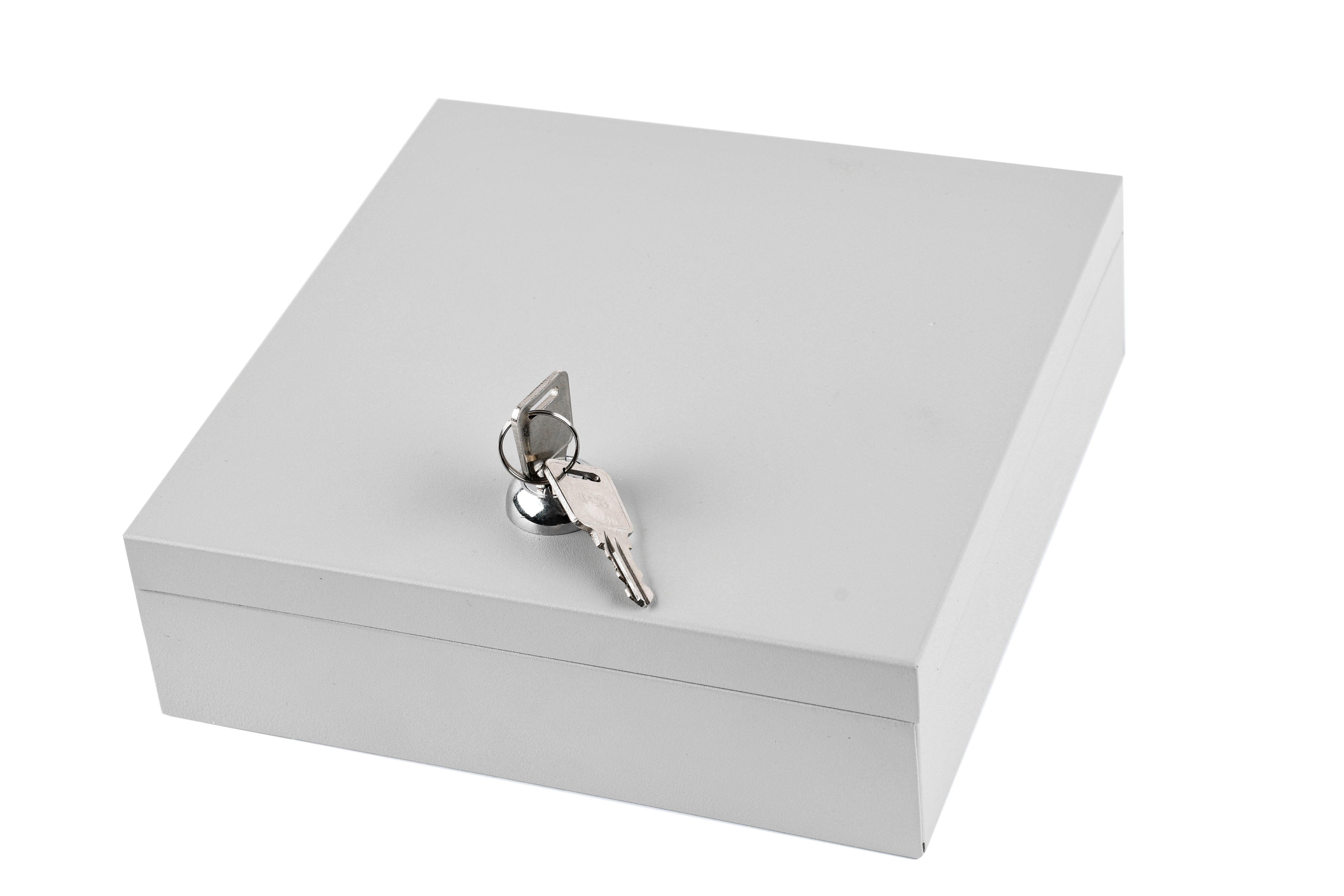 MAXSafes 0.04 CF CASH BOX In White