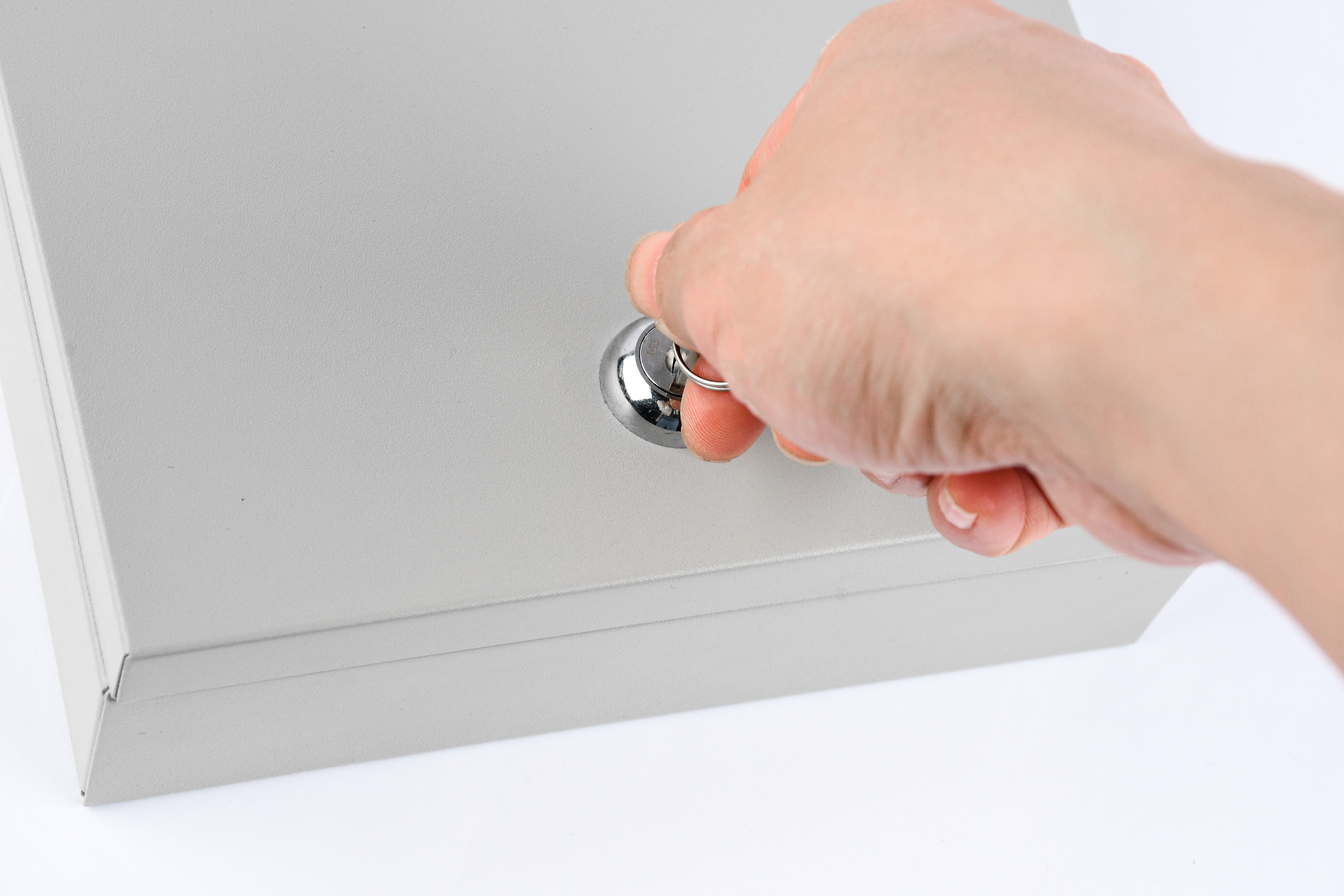 MAXSafes 0.04 CF CASH BOX In White