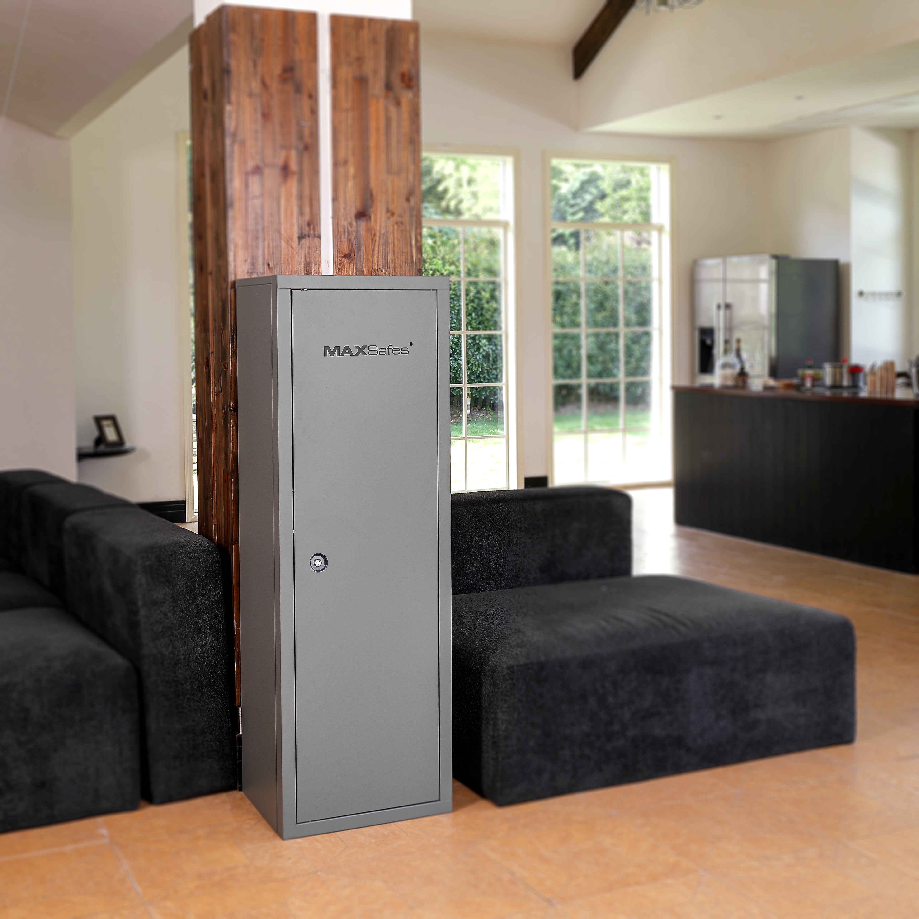 MAXSafes® Keyed 18 Gun KD Cabinet