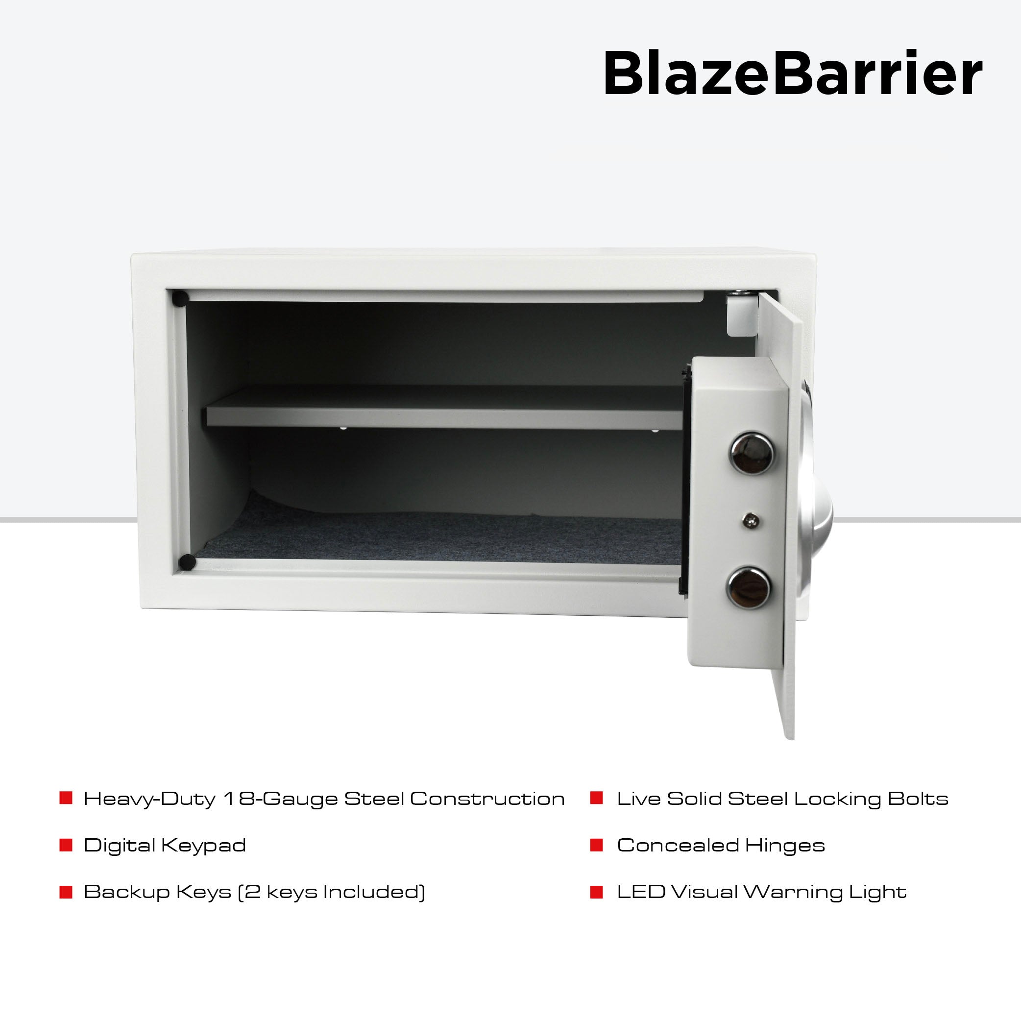 BlazeBarrier 1.0 CF Hotel & Office Safe-White