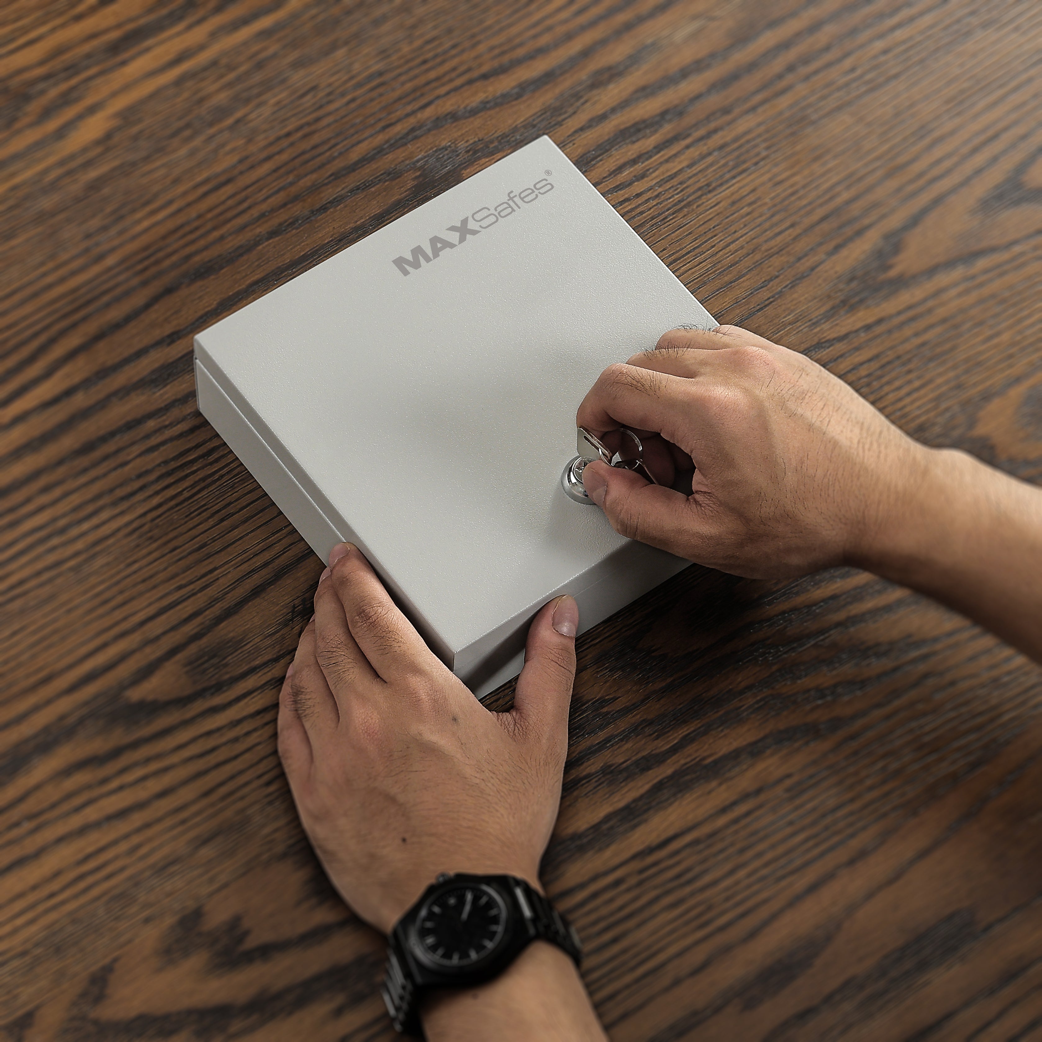 MAXSafes® 0.04 CF Cash Box-White