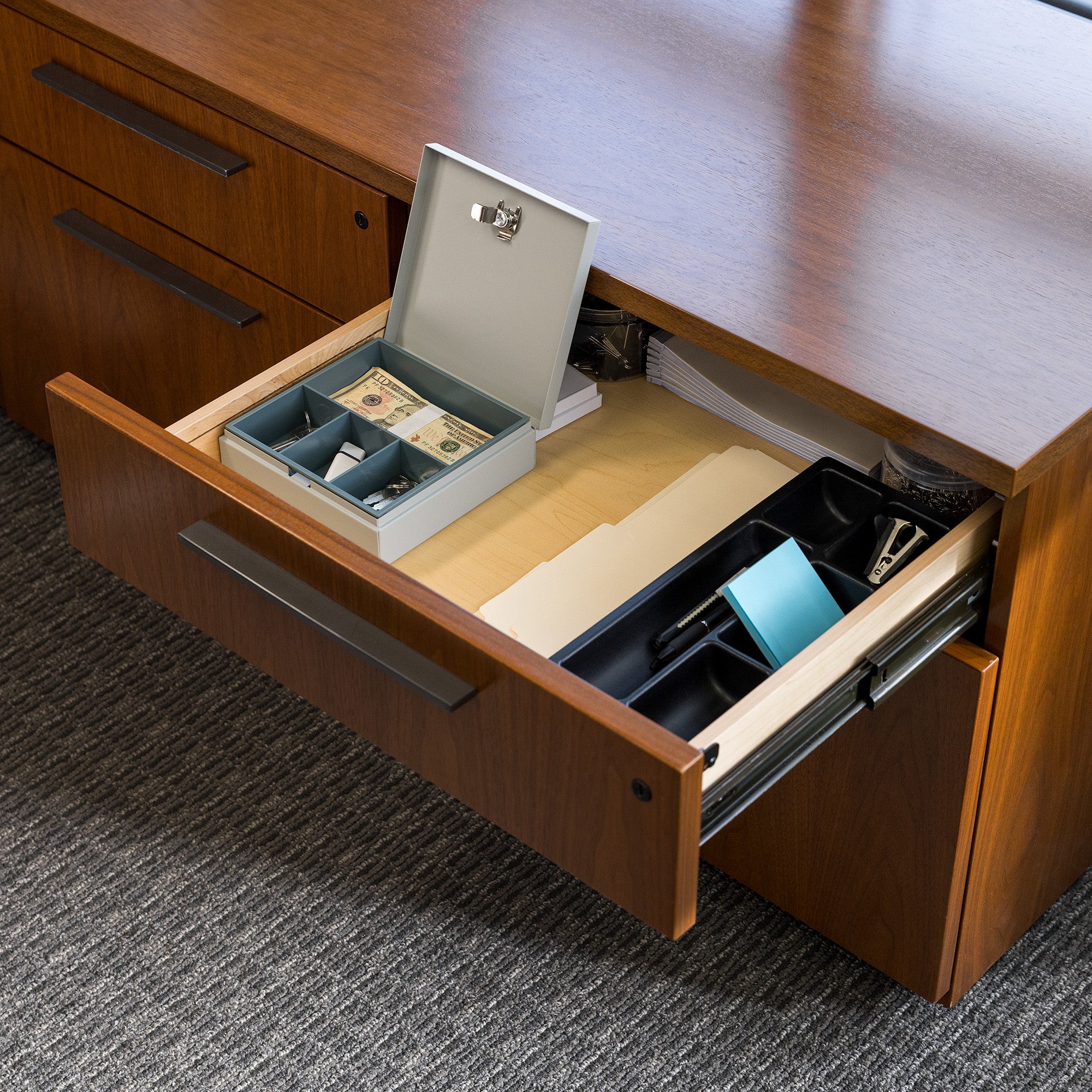 MAXSafes® 0.04 CF Cash Box-White