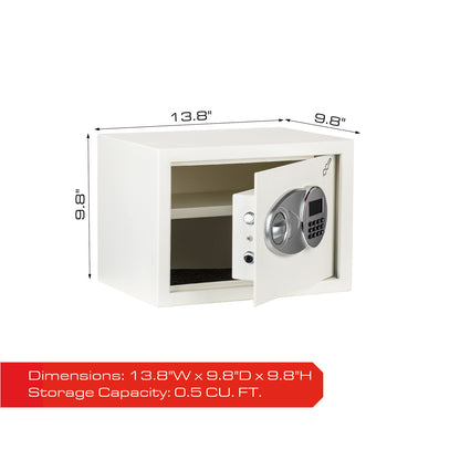 Key graphic 0.5 CF Hotel & Office Safe - White