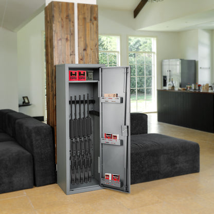 MAXSafes® Keyed 18 Gun KD Cabinet
