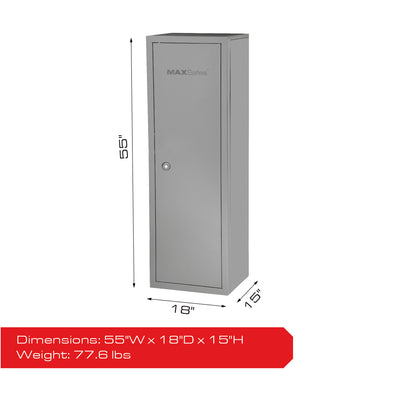 MAXSafes® Keyed 18 Gun KD Cabinet