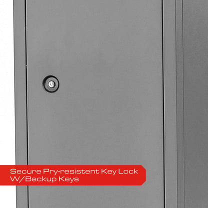 MAXSafes® Keyed 18 Gun KD Cabinet