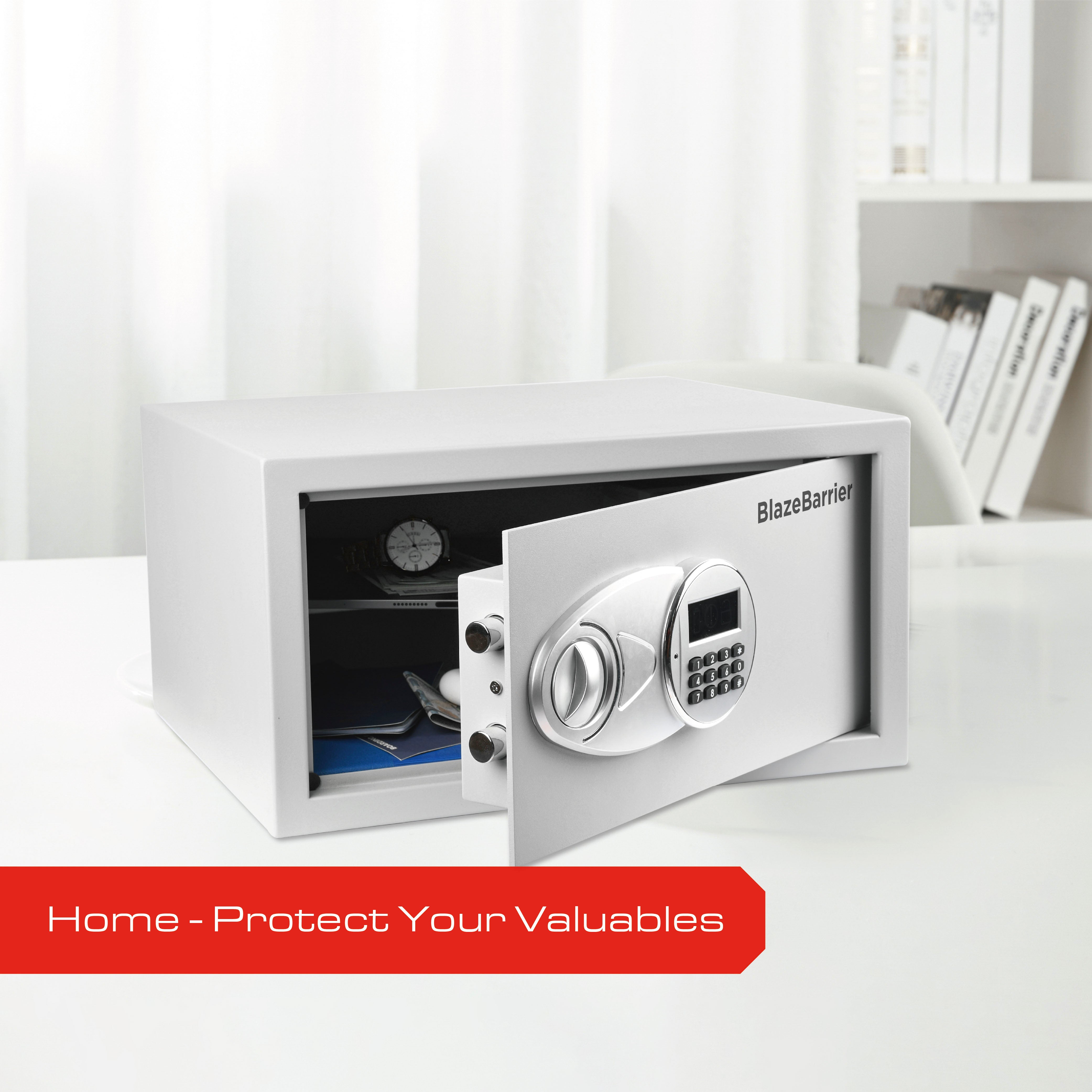 BlazeBarrier 1.0 CF Hotel & Office Safe-White