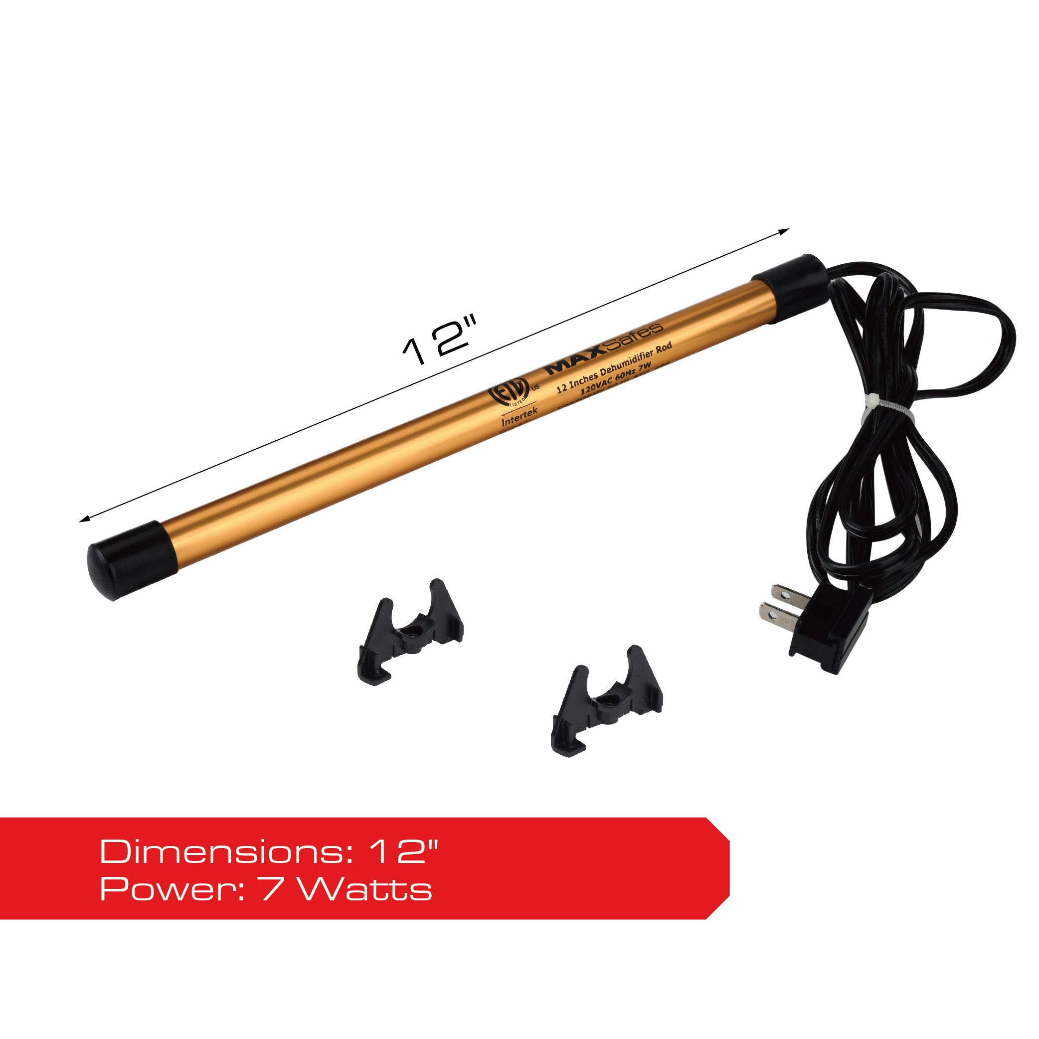 MAXSafes® 12" 7W Dehumidifier Rod