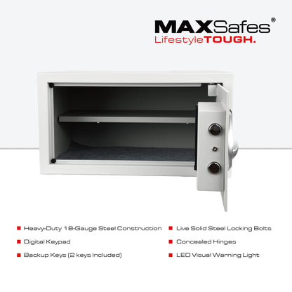 MAXSafes® 1.0 CF Hotel & Office Safe-White