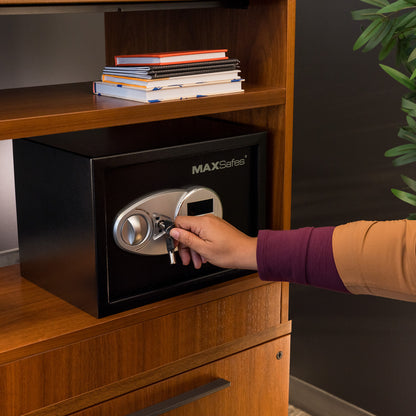 MAXSafes® 0.5 CF Hotel & Office Safe - Black