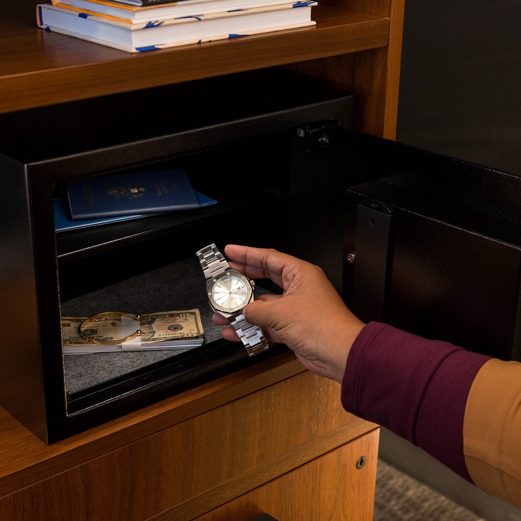 MAXSafes® 0.5 CF Hotel & Office Safe - Black