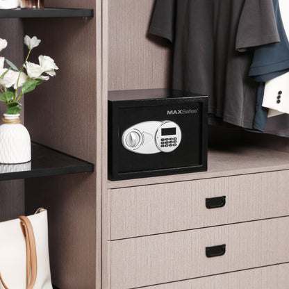 MAXSafes® 0.5 CF Hotel & Office Safe - Black