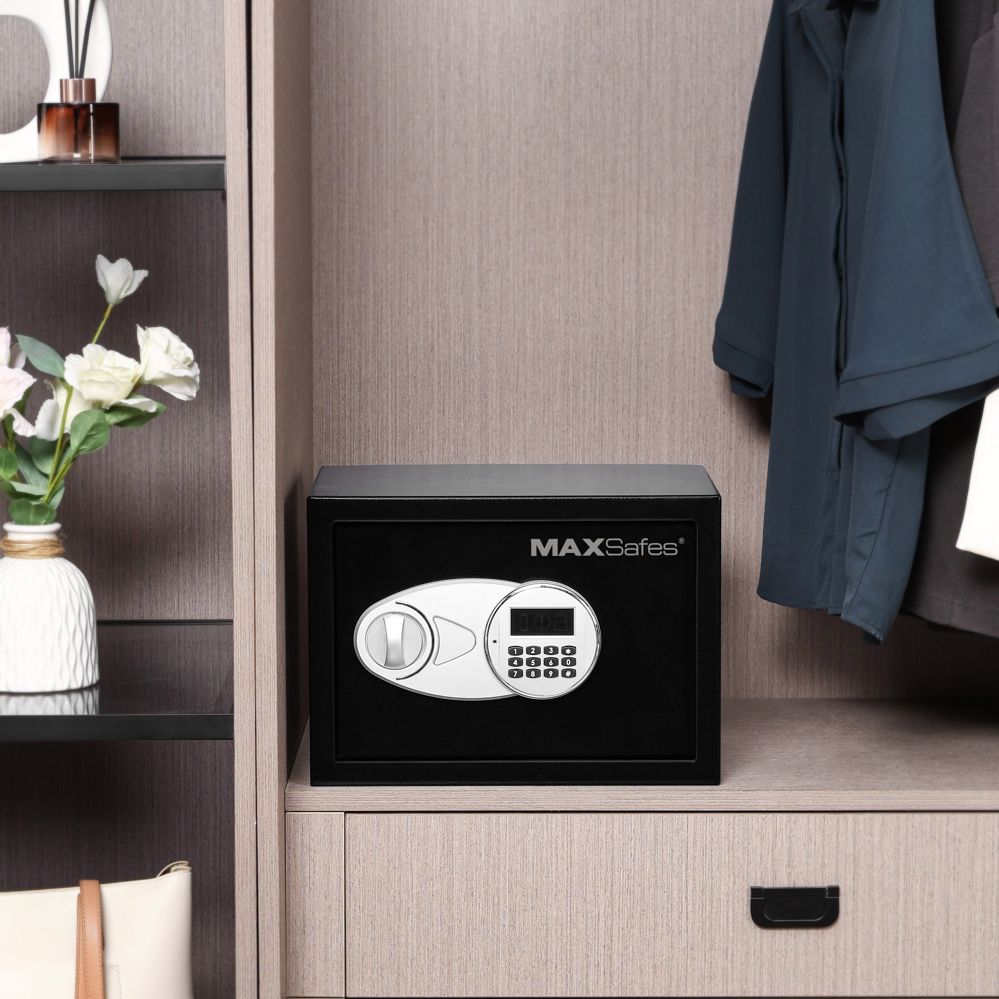 MAXSafes® 0.5 CF Hotel & Office Safe - Black