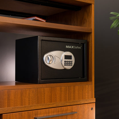 MAXSafes® 0.5 CF Hotel & Office Safe - Black