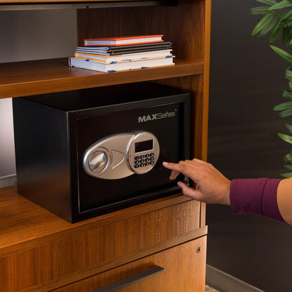 MAXSafes® 0.5 CF Hotel & Office Safe - Black