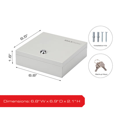 MAXSafes® 0.04 CF Cash Box-White