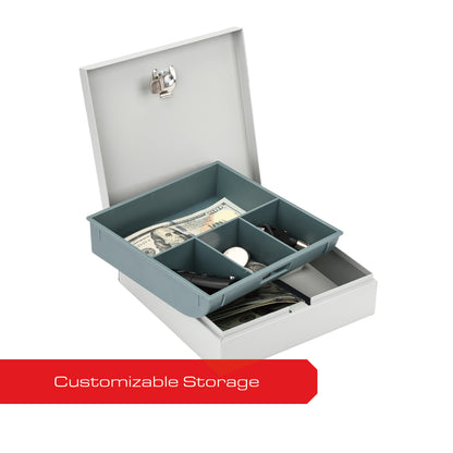 MAXSafes® 0.04 CF Cash Box-White