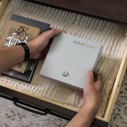 MAXSafes® 0.04 CF Cash Box-White